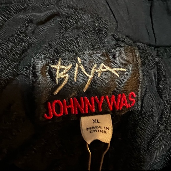 Johnny Was BIYA NWT Black Hiro Houndstooth High Waist Pant Size XL Quiet Luxury - Picture 4 of 16